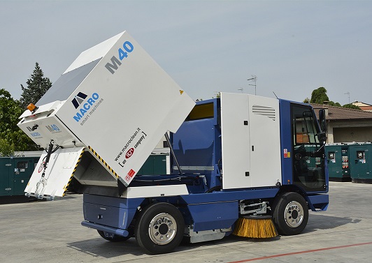 Xe quét đường vệ sinh đường phố thiết kế hiện đại