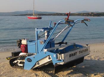 Máy sàng cát, máy dọn rác bãi biển 