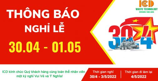 Thông báo nghỉ Đại lễ 30/4 và Quốc tế Lao động 1/5