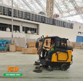 Bàn giao xe quét hút bụi ngồi lái MN-E810FB tại khu đô thị VINHOMES CỔ LOA