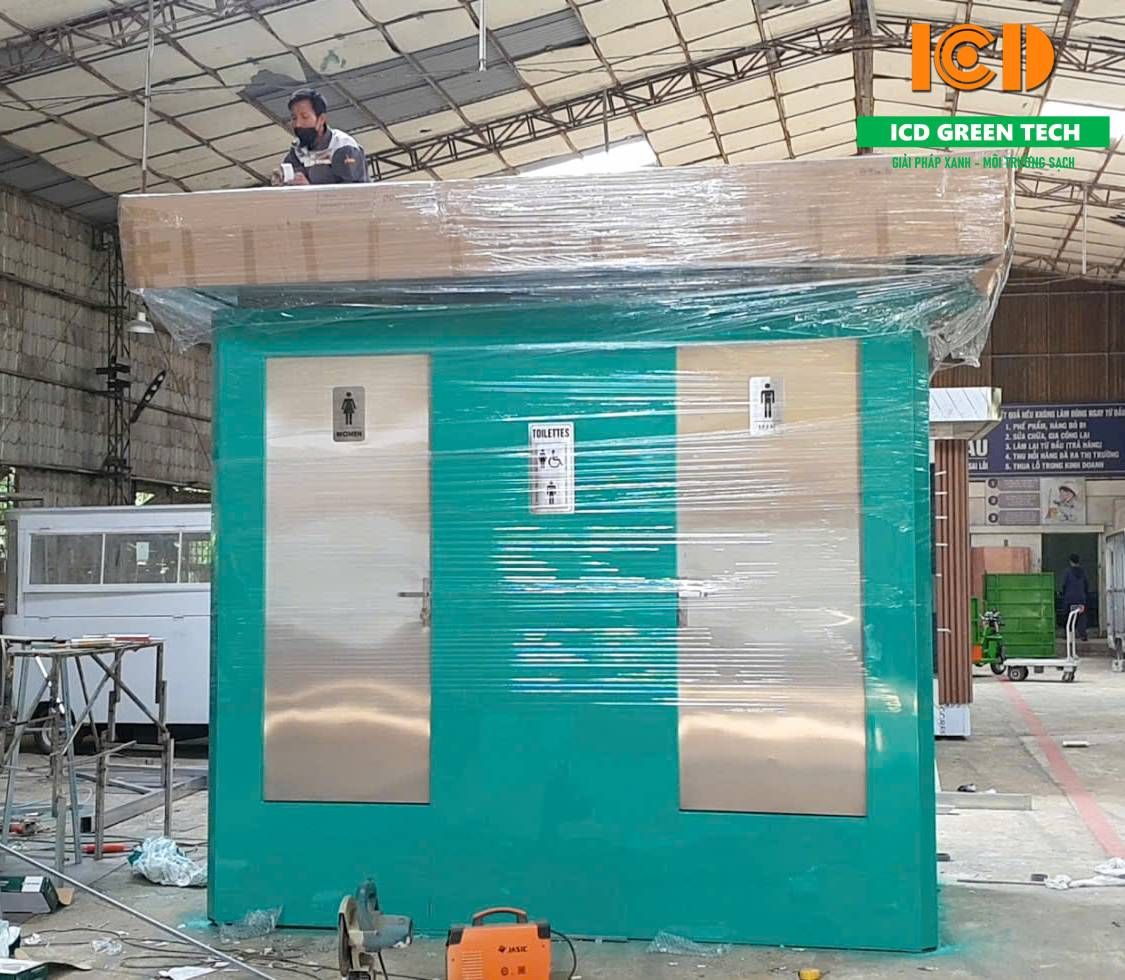 Bàn giao nhà vệ sinh di động 2 buồng tại THANH HÓA