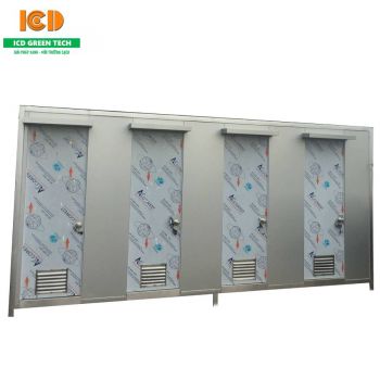 Nhà vệ sinh công cộng 4 buồng khung thép