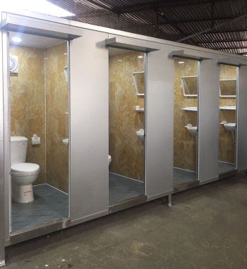 Nhà vệ sinh công cộng 4 buồng khung thép