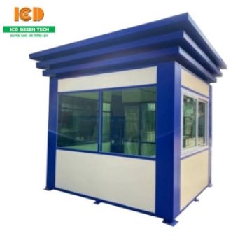 Cabin nhà bảo vệ khung thép mái 3 tầng cỡ lớn