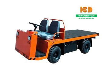 Xe điện chở hàng 4 bánh tải trọng 2 tấn sàn phẳng