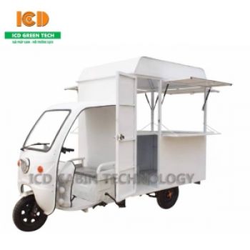 Xe bán hàng lưu động 3 bánh chạy điện có cabin XBH-05-ICD
