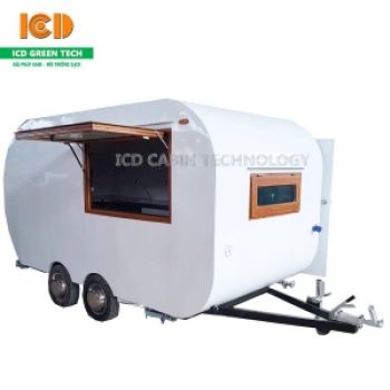 Quầy bán hàng lưu động có móc kéo QBH-10-ICD