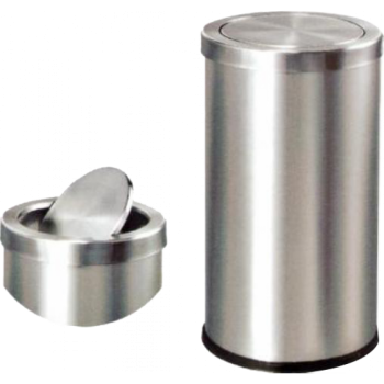Thùng rác lật trung inox tròn