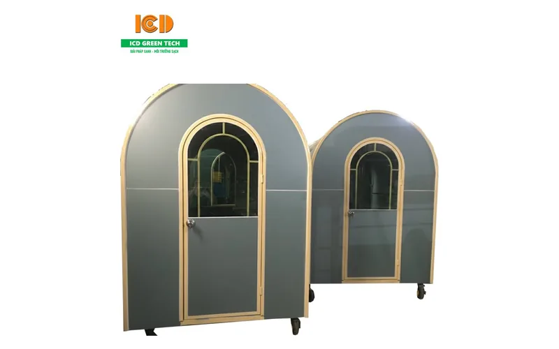 Fabrication of sales counters and mobile sales cabins CABIN-BH
