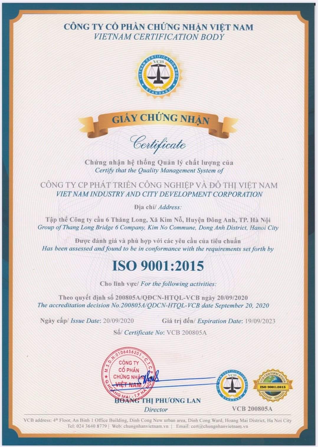 ICD receives ISO 9001:2015 quality certification