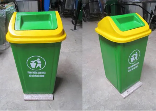 Thùng rác nhựa Composite 60L tròn