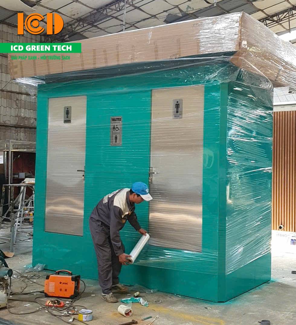 Bàn giao nhà vệ sinh di động 2 buồng tại Thanh Hóa - hình 2