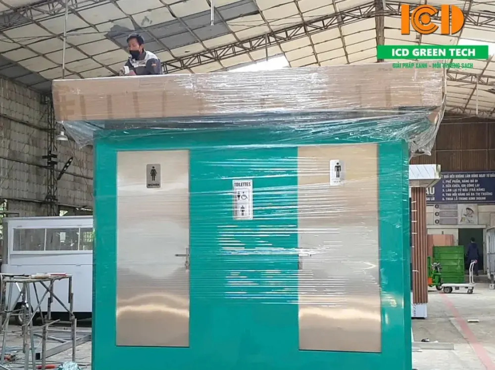 Bàn giao nhà vệ sinh di động 2 buồng tại Thanh Hóa
