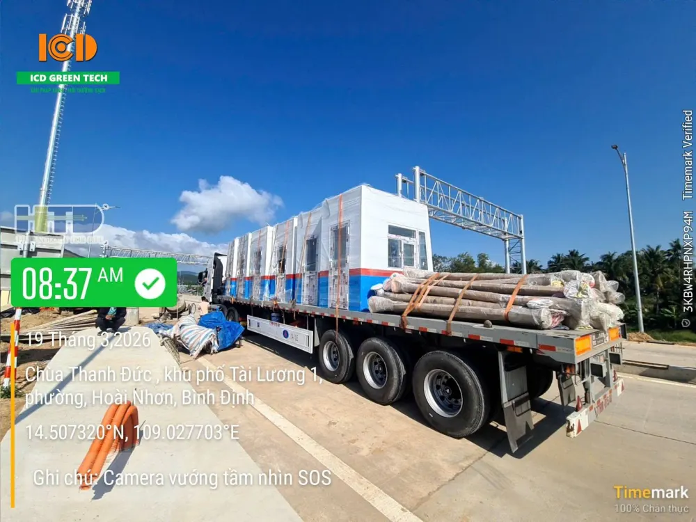 ICD hoàn tất lắp đặt và bàn giao cabin thu phí tuyến Quảng Ngãi - Hoài Nhơn - Bình Định