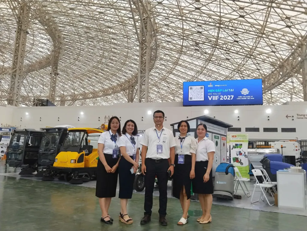 Đội ngũ ICD tại gian hàng triển lãm