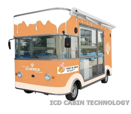 Xe bán hàng lưu động 3 bánh chạy điện có cabin